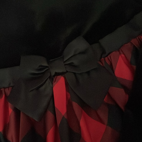 Cat & jack buffalo plaid Christmas dress - 6/6x - Picture 2 of 5